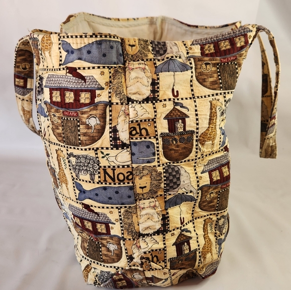 Accessories Unlimited Canvas Bag Noah's Ark Large Tote - Picture 2 of 16